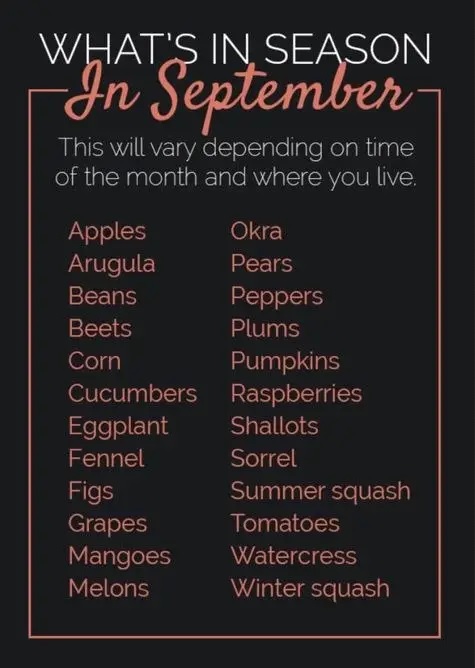What's in Season in September?